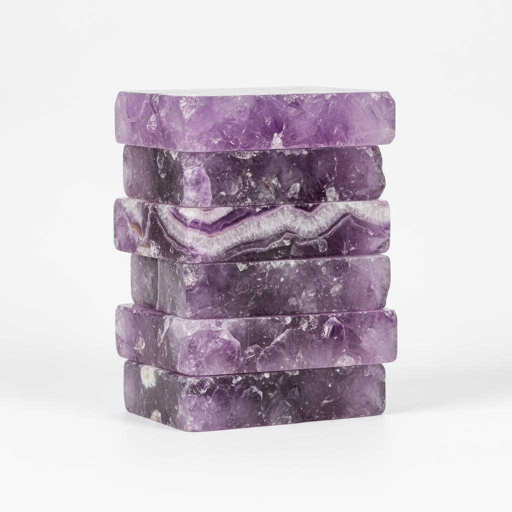 Product shot of gemstone bricks